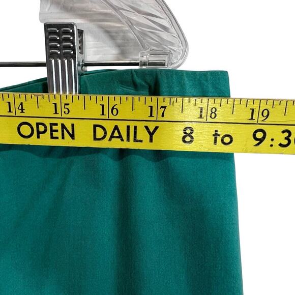 Talbots Vintage Size Size 10 Teal Pure Silk Woman’s 2 Piece Pant and Blazer Suit - Picture 15 of 16